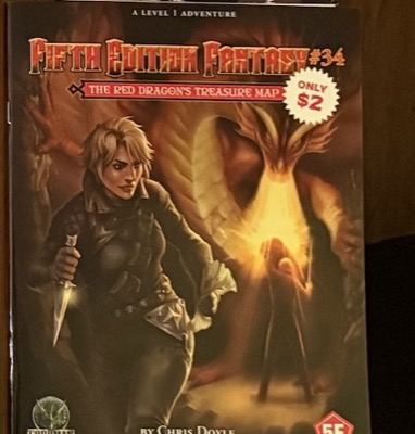 Cover of Fifth Edition Fantasy #34: The Red Dragon's Treasure Map